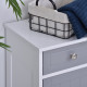 kleankin 75x60cm Freestanding Bathroom Storage Cabinet Unit w/ 2 Drawers Cupboard Adjustable Shelf Metal Handles Traditional Sty