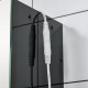 kleankin LED Bathroom Cabinet with Mirror, Wall Mounted Dimmable Brightness Storage Organiser with 3 Mirrored Doors and Adjustab