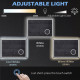 kleankin LED Bathroom Mirror with Lights, 3X Magnifying Mirror, Dimming Lighted Bathroom Mirror, Vanity Mirror with 3 Colour Fro
