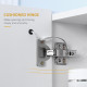 Illuminated Bathroom Mirror Cabinet 650 x 700Hmm LED Bathroom Mirror with Lights Touch Switch, Adjustable Shelf,  USB Charge, Wh