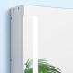 Illuminated Bathroom Mirror Cabinet 650 x 700Hmm LED Bathroom Mirror with Lights Touch Switch, Adjustable Shelf,  USB Charge, Wh