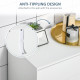 kleankin Modern Bathroom Floor Cabinet, Free Standing Linen Cabinet, Storage Cupboard with 3 Tier Shelves, White