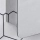 kleankin Bathroom Storage Cabinet w/Sliding Mirror Door, Wall Mounted Bathroom Cabinet with 3 Shelves, Stainless Steel Frame, 46