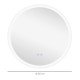 kleankin Round Bathroom Mirror with LED Lights, Wall-Mounted Dimmable Makeup Mirror with 3 Temperature Colours, Defogging Film, 