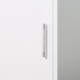 kleankin Tall Mirrored Bathroom Cabinet, Bathroom Storage Cupboard, Floor Standing Tallboy Unit with Adjustable Shelf, White