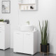 kleankin Under Sink Cabinet, Bathroom Vanity Unit, Pedestal Under Sink Design, Storage Cupboard with Adjustable Shelf, High Glos
