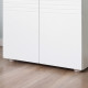 kleankin Under Sink Cabinet, Bathroom Vanity Unit, Pedestal Under Sink Design, Storage Cupboard with Adjustable Shelf, High Glos