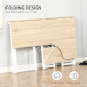 Folding Desk, L Shaped Desk, Corner Computer Desk with 2-Tier Storage Shelf for Home Office, Study Room, Workstation, Easy Assem