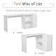 L-Shaped Desk, Corner Computer Desk, Adjustable Study Table with Storage Shelf, Drawer and Cabinet, Workstation for Home Office,