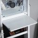 Jewellery Cabinet, Standing Mirror with LED Lights, Full-Length Mirror with Storage Drawers, Hooks and Shelves, Make-Up Armoire,