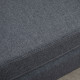 Linen Modern-Curved 2-Seat Sofa Loveseat w/ Thick Cushion Wood Legs Foot Pads Single Compact Home Furniture Grey