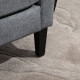 Modern Accent Chair, Occasional Chair with Rubber Wood Legs for Living Room, Bedroom, Grey