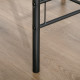 3-Piece Dining Table Set , Metal Frame Wood Top Breakfast Bar Table Set for 2, Dining Table w/Storage Shelf &amp; 2 chairs
