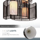 Modern Design Mini Style Flush Mount Ceiling Light Mount with Flush Metal Finish Chandelier for Hallway, Dining Room, Living Roo