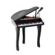 37 Keys Kids Mini Electronic Keyboard Children Grand Piano with Stool Microphone Light Musical Instrument Educational Game Toy S