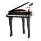 37 Keys Kids Mini Electronic Keyboard Children Grand Piano with Stool Microphone Light Musical Instrument Educational Game Toy S