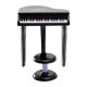 37 Keys Kids Mini Electronic Keyboard Children Grand Piano with Stool Microphone Light Musical Instrument Educational Game Toy S