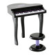 37 Keys Kids Mini Electronic Keyboard Children Grand Piano with Stool Microphone Light Musical Instrument Educational Game Toy S
