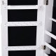 Jewelry Cabinet with Mirror and LED Lights, Lockable Makeup Cosmetics Jewellery Organiser, Mirror with Storage for Bedroom Dress