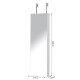Jewelry Cabinet with Mirror and LED Lights, Lockable Makeup Cosmetics Jewellery Organiser, Mirror with Storage for Bedroom Dress