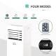 7000 BTU Air Conditioning Unit, 3-in-1 Portable Air Conditioner, Dehumidifier, Cooling Fan with 2 Speeds, 24H Timer, Remote Cont