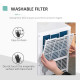 7000 BTU Air Conditioning Unit, 3-in-1 Portable Air Conditioner, Dehumidifier, Cooling Fan with 2 Speeds, 24H Timer, Remote Cont