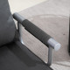 4-in-1 Faux Suede Chair Bed - Grey