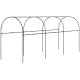 Outsunny Tunnel Tomato Greenhouse with 4 Hoops and Top Tap, Pointed Bottom and Guy Ropes, 400 x 123 x 171 cm, Clear