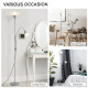 Modern Floor Lamp, Uplighter 2-Light Reading Lamp with Adjustable Heads, Tall Standing Lamp for Living Room, Bedroom, Office
