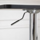 Modern Height Adjustable Counter Bar Table with 360° Swivel Tabletop and Electroplating Metal Base, Pub Desk for Living Room, Ki