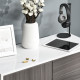 High Gloss Frame Sideboard, Side Cabinet, Push-Open Design with 2 Drawer for Living Room, Bedroom, Grey