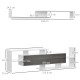 Modern TV Cabinet with Wall Shelf, TV Unit with Storage Shelf and Cabinet, for Wall-Mounted 65&quot; TVs or Standing 40&quot; TVs, White a
