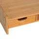 Monitor Riser Laptop PC Plinth Stand TV Computer Desktop Organiser W/ Drawer Bamboo
