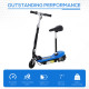 Foldable Electric Scooter for Kids 12V 120W W/Brake Kickstand -Blue