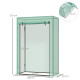 Outsunny Tomato Greenhouse with Roll-up Door, Mini Greenhouse with PE Cover, Outdoor Grow House Small Green House for Yard, Balc