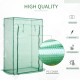 Outsunny Tomato Greenhouse with Roll-up Door, Mini Greenhouse with PE Cover, Outdoor Grow House Small Green House for Yard, Balc