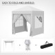 Outsunny Pop Up Gazebo Canopy, size (2 x2m)-White