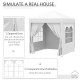 Outsunny Pop Up Gazebo Canopy, size (2 x2m)-White