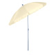 Outsunny 2.2m Beach Umbrella, Portable Parasol with Tilting Function, Outdoor Sunshade Shelter with 8 Ribs, Cream White