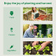 Outsunny Tomato Greenhouse Walk-in Garden Greenhouse with Pent Roof, Roll-up Door, Mesh Window for Plants Flowers Herbs Grow, 20