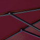 Outsunny Cantilever Umbrella Parasol Hanging Banana Steel Dark Green 3M Patio Wine Red
