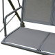 Outsunny 3 Seater Swing Chair, Garden Swing Bench with Canopy, Breathable Mesh Seat and Heavy Duty Steel Frame for Patio, Yard, 