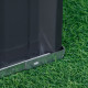 Outsunny 3 Tier Raised Garden Bed, Metal Elevated Planer Box Kit Flower Pot w/ A Pairs of Glove for Garden, Patio to Grow Vegeta