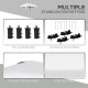 Outsunny 3 x 3(M) Pop Up Gazebo, UPF 50+ Foldable Canopy Tent with Wheeled Carrybag, 4 Leg Weight Bags, Height Adjustable Marque