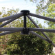 Outsunny 3 x 3(M) Pop Up Gazebo, UPF 50+ Foldable Canopy Tent with Wheeled Carrybag, 4 Leg Weight Bags, Height Adjustable Marque