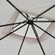 Outsunny 3 x 3(m) Garden Gazebo Patio Party Tent Shelter Outdoor Canopy Double Tier Sun Shade Metal Frame Netting, Beige