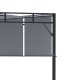 Outsunny 3 x 3(m) Steel Pergola Gazebo with Retractable Roof, Garden Gazebo Canopy Sun Shade Shelter for Outdoor, Deck, Patio, D