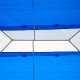 Outsunny 3 x 4 m Garden Gazebo Shelter Marquee Party Tent with 2 Sidewalls for Patio Yard Outdoor, Blue
