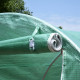 Outsunny 4 x 2 x 2 m Polytunnel Greenhouse with Roll-up Door and 6 Mesh Windows, Walk-in Garden Tunnel Warm House Tent with UV-r