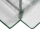 Outsunny 5 Tier Mini Greenhouse, Portable Greenhouse with Reinforced Plastic Cover, Garden Grow House with Roll Up Door and Shel